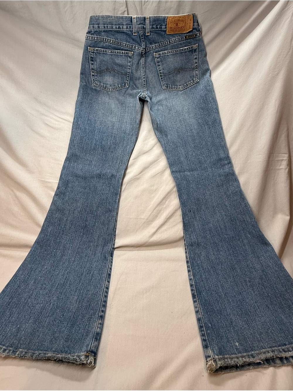 Lucky Brand Faded Blue Wide Leg/flare Jeans 100% cotton - Picture 2 of 12